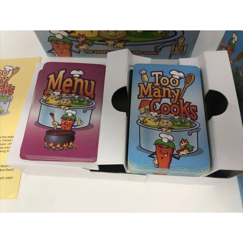 Too Many Cooks Card Game 2002 by Reiner Knizia R&R Games HTF RARE Complete